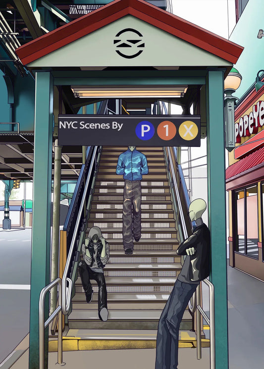 "Alien's Subway" Poster P1xCatalog
